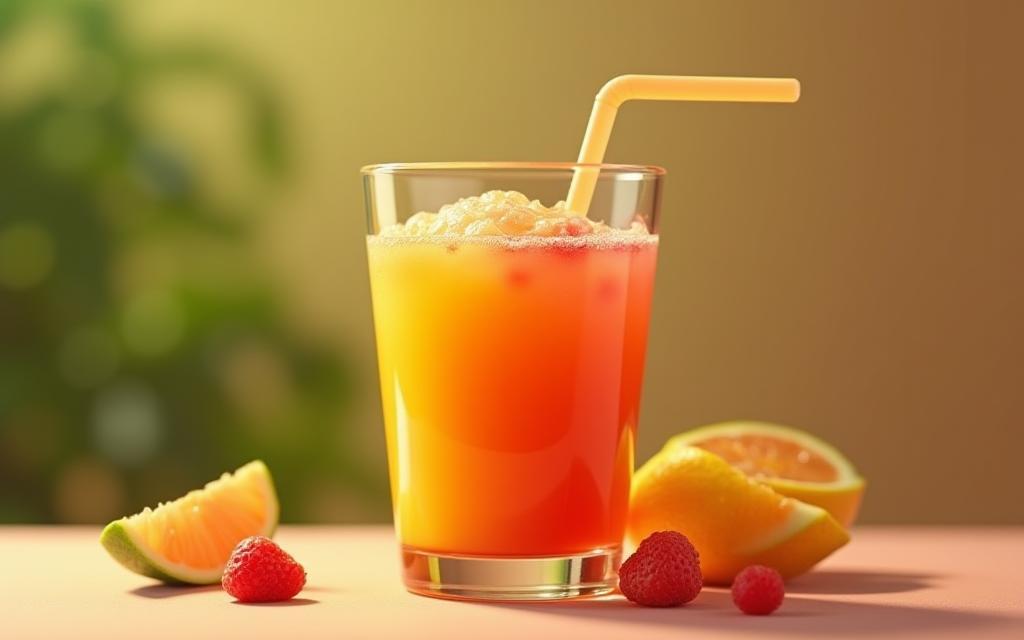 Signature vibrant smoothie from Smoothie Infinity in a glass